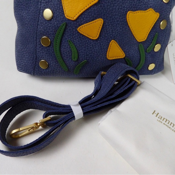 Hammitt Bryant Medium Poppy Skies Leather Purse Crossbody Shoulder Bag NWT New - Picture 3 of 11